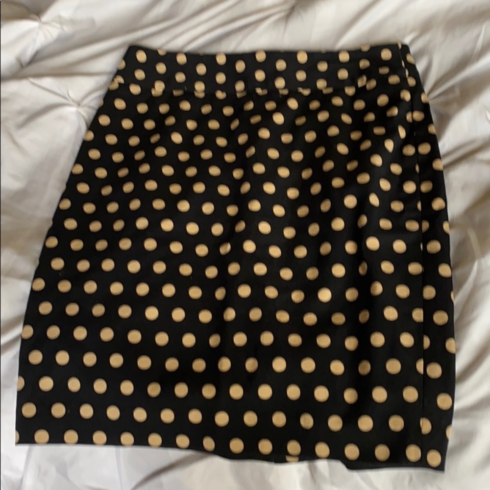 Polka dot pencil skirt